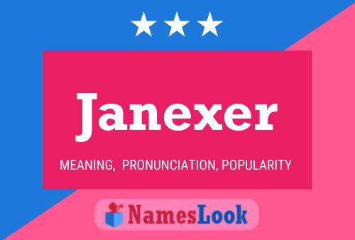 Janexer 名字海报