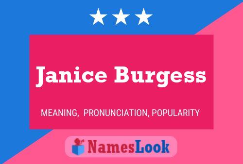 Janice Burgess 名字海报