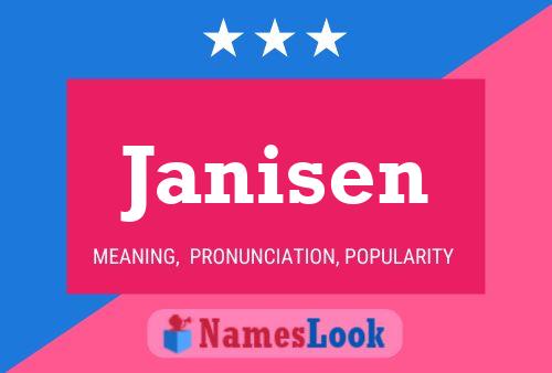 Janisen 名字海报