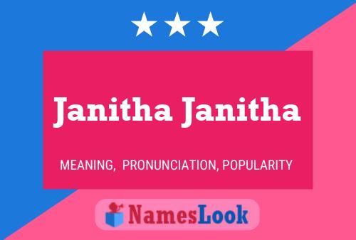 Janitha Janitha 名字海报