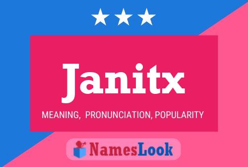 Janitx 名字海报