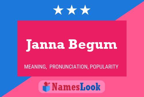 Janna Begum 名字海报