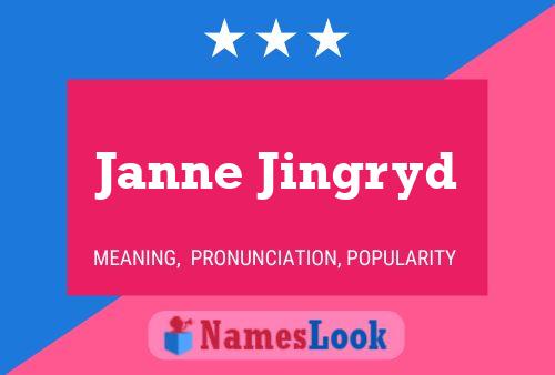 Janne Jingryd 名字海报