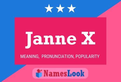 Janne X 名字海报