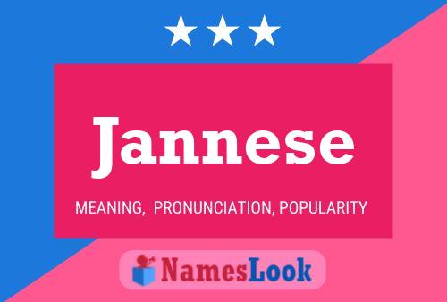 Jannese 名字海报