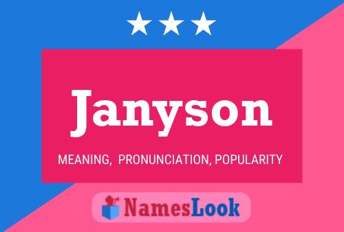 Janyson 名字海报