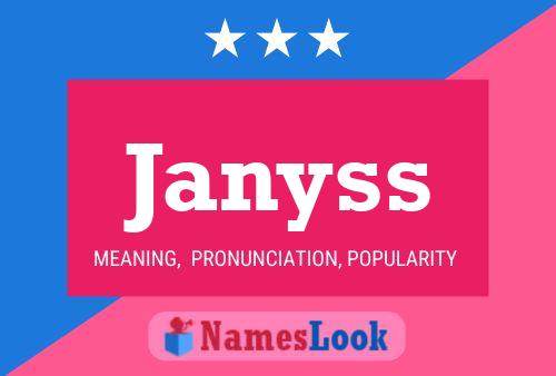 Janyss 名字海报