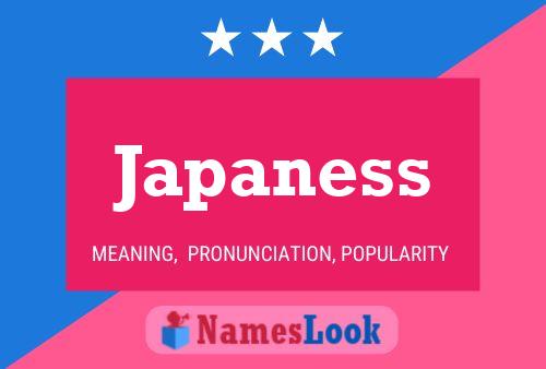 Japaness 名字海报