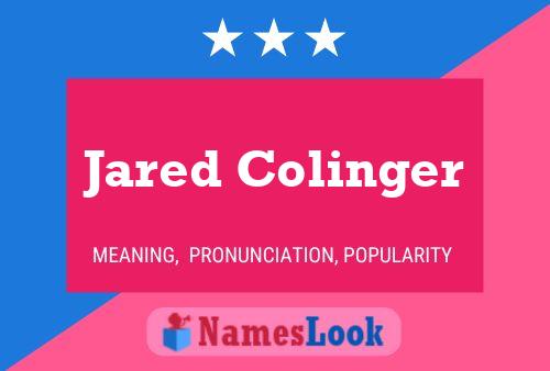 Jared Colinger 名字海报