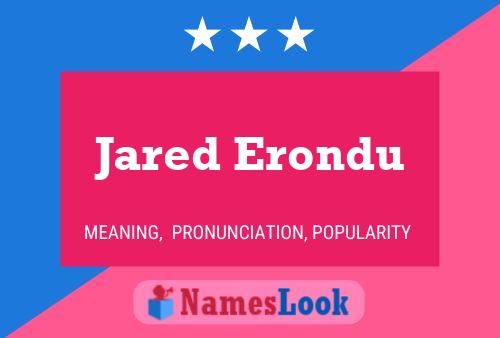 Jared Erondu 名字海报