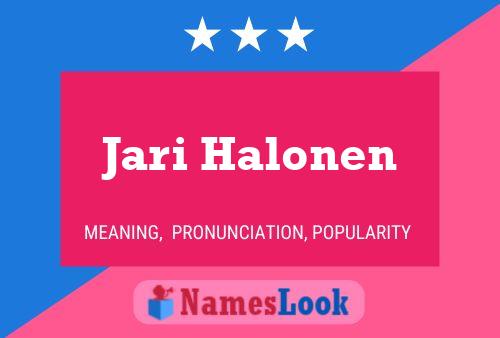 Jari Halonen 名字海报