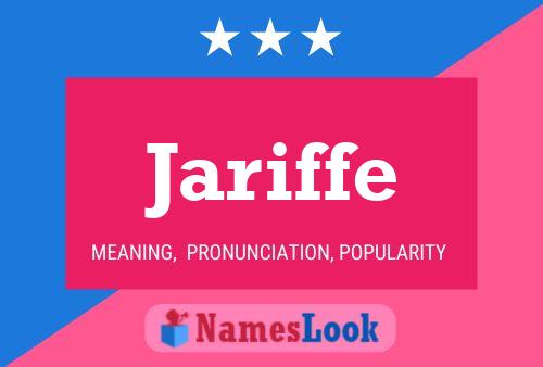 Jariffe 名字海报