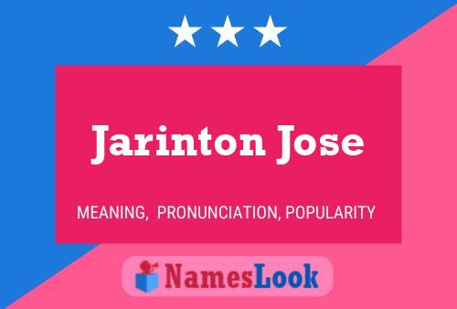 Jarinton Jose 名字海报