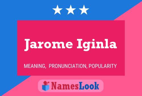 Jarome Iginla 名字海报