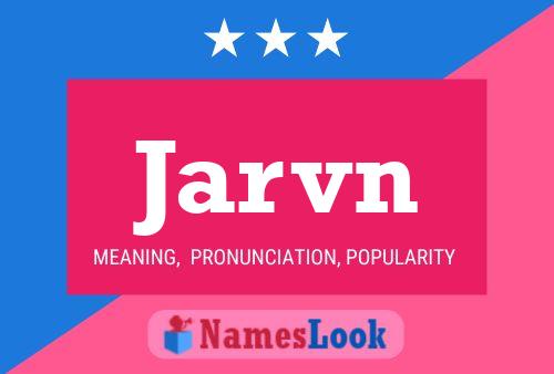 Jarvn 名字海报