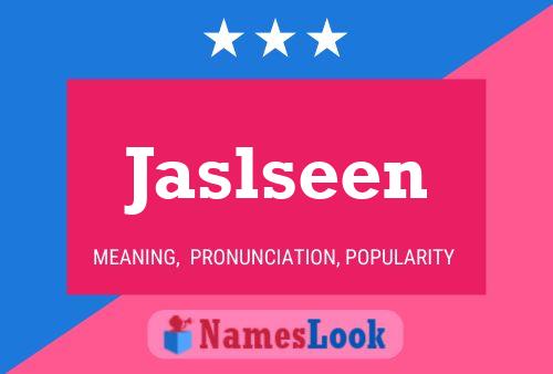 Jaslseen 名字海报