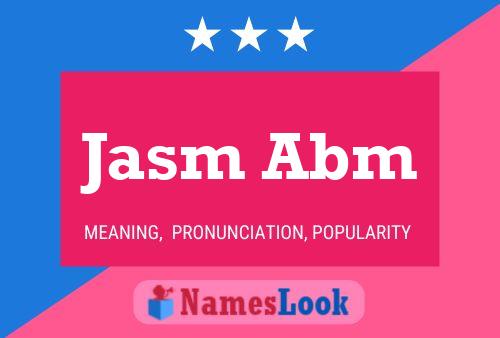 Jasm Abm 名字海报