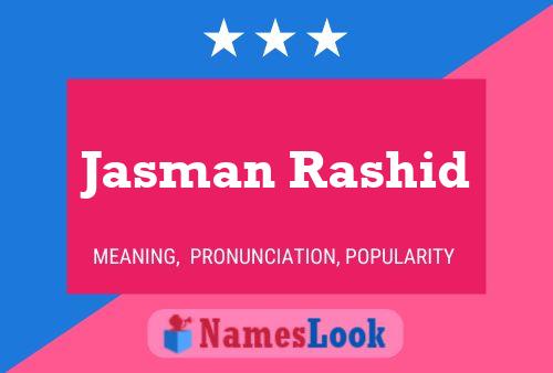 Jasman Rashid 名字海报