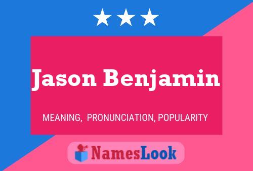 Jason Benjamin 名字海报