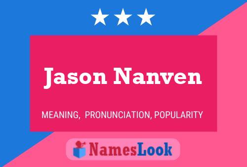 Jason Nanven 名字海报