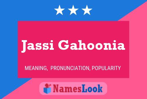 Jassi Gahoonia 名字海报