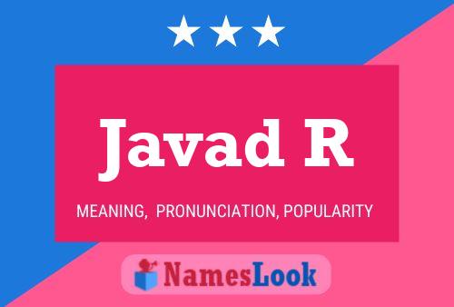 Javad R 名字海报