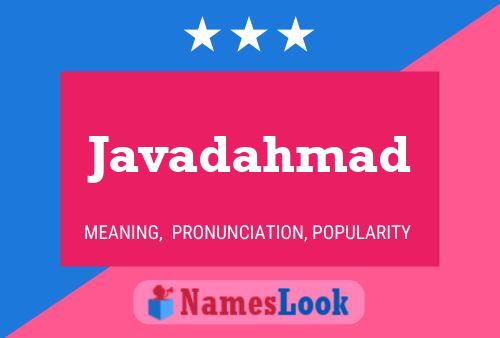 Javadahmad 名字海报