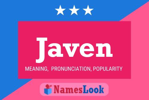 Javen 名字海报