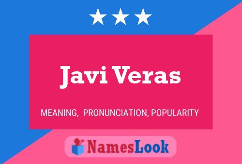 Javi Veras 名字海报