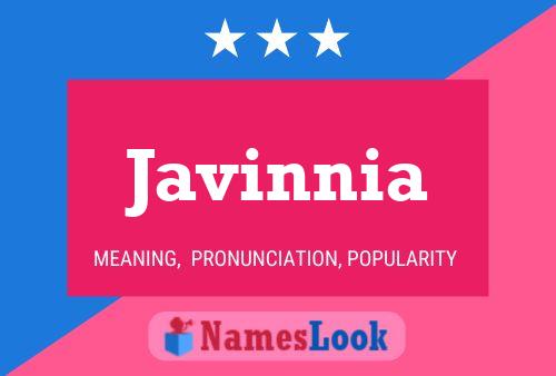 Javinnia 名字海报