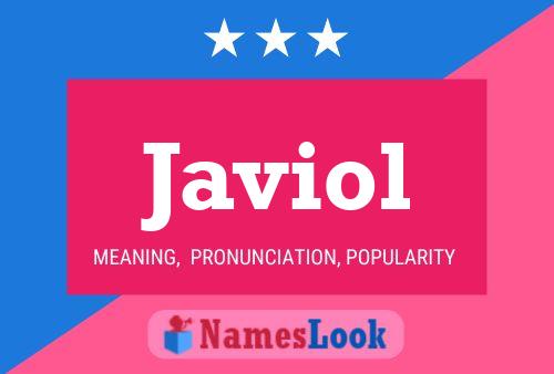 Javiol 名字海报