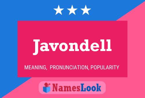 Javondell 名字海报