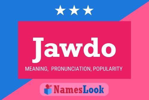 Jawdo 名字海报