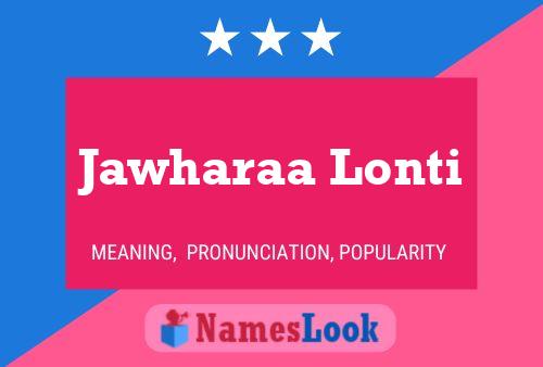 Jawharaa Lonti 名字海报