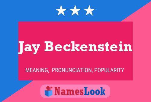 Jay Beckenstein 名字海报