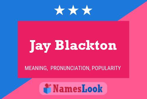 Jay Blackton 名字海报