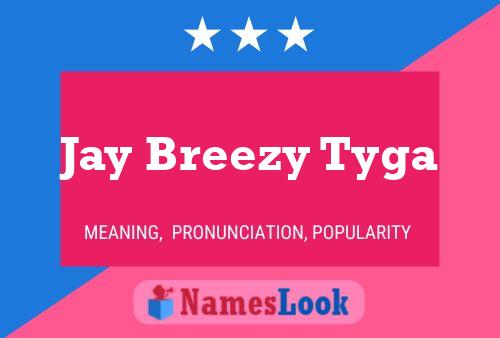 Jay Breezy Tyga 名字海报