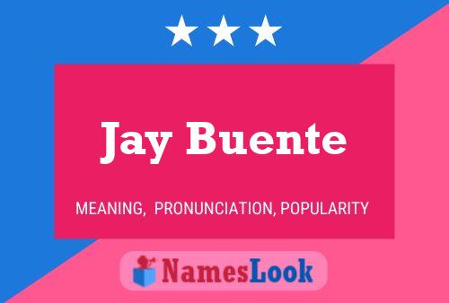 Jay Buente 名字海报