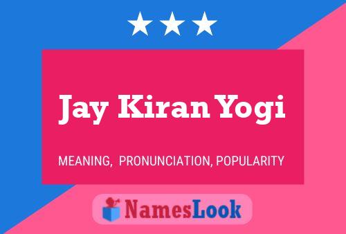 Jay Kiran Yogi 名字海报