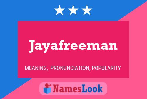 Jayafreeman 名字海报