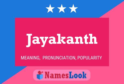 Jayakanth 名字海报