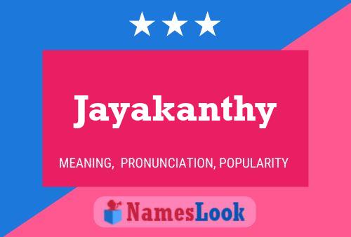 Jayakanthy 名字海报