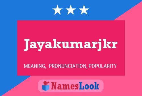 Jayakumarjkr 名字海报