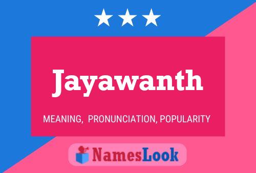 Jayawanth 名字海报