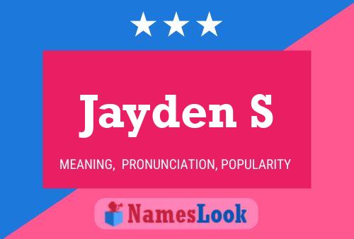 Jayden S 名字海报