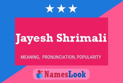 Jayesh Shrimali 名字海报