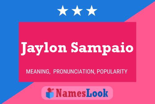 Jaylon Sampaio 名字海报