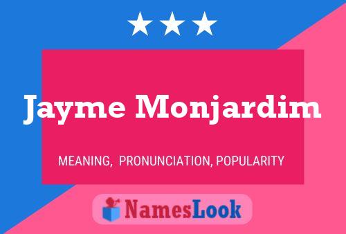 Jayme Monjardim 名字海报