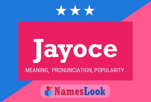 Jayoce 名字海报