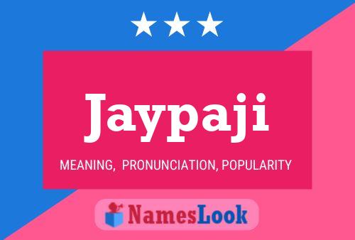 Jaypaji 名字海报